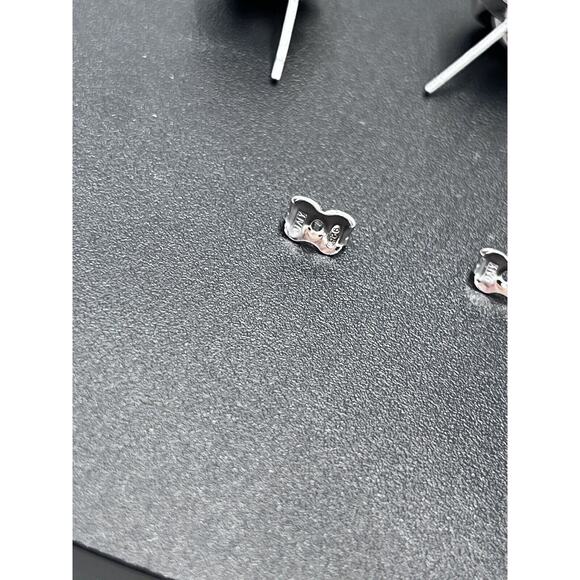 Sterling Silver Dainty Love Knot Post Stud Earring 925 Backs - Picture 15 of 15